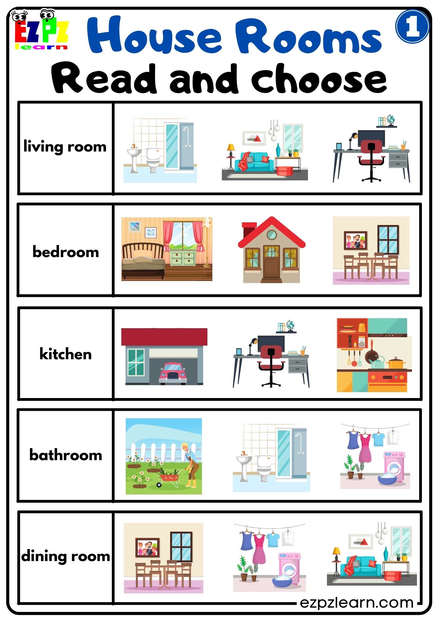 House Rooms Ezpzlearn house-rooms-ezpzlearn